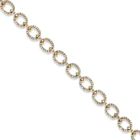 1.29ct Total Weight Rose Gold Diamond Bracelet