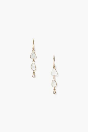 14k Annalise Tiered Diamond Earrings Yellow Gold