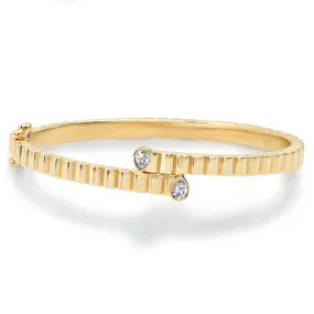 14K YG Pear Shaped Diamond Aura Bracelet