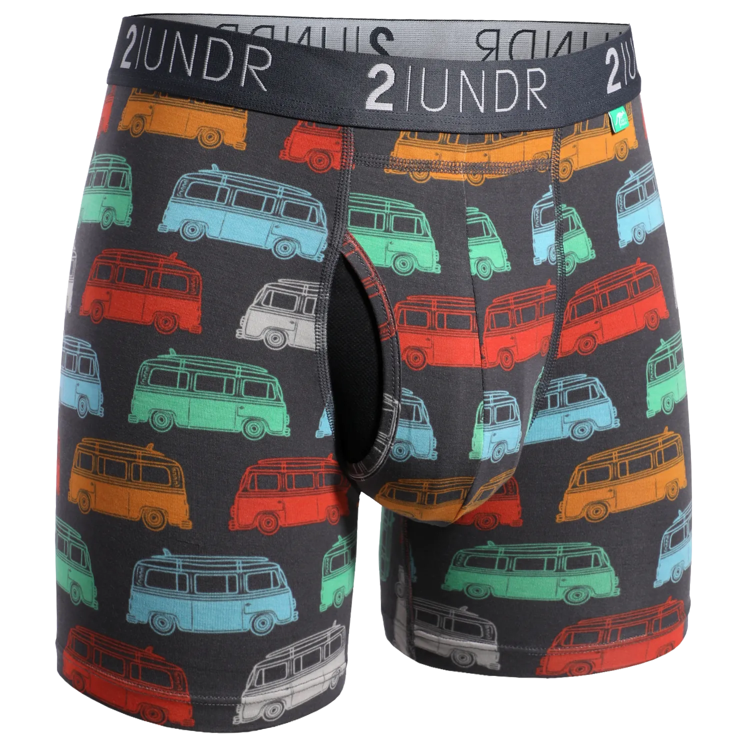 2UNDR Swing Shift Boxer Brief In Surf Bus