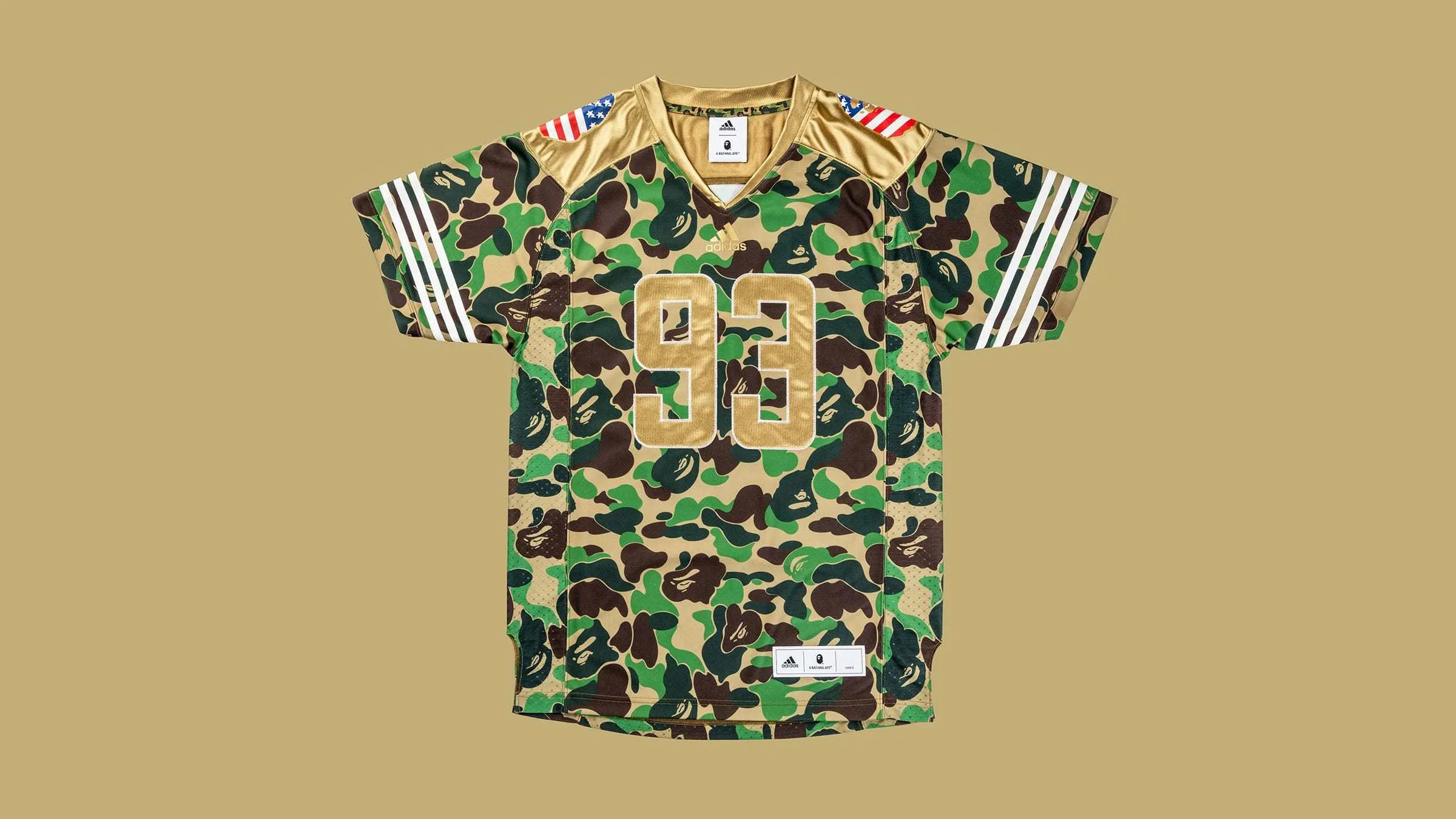 A BATHING APE  |Camouflage Unisex Street Style Collaboration Short Sleeves