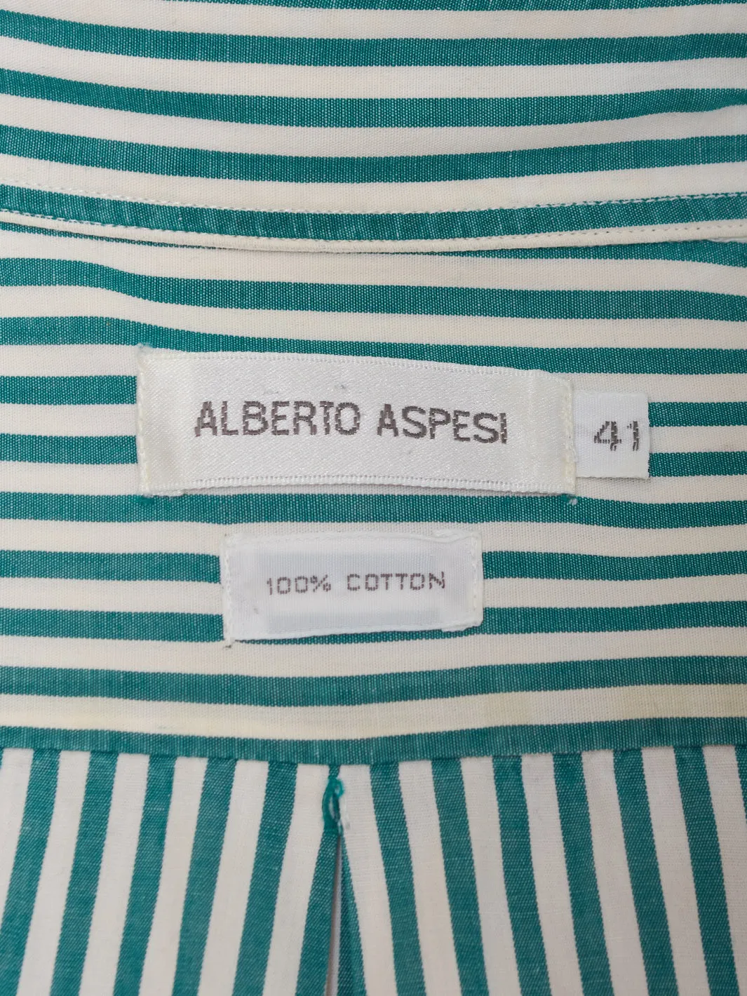 Alberto Aspesi Cotton Striped Shirt