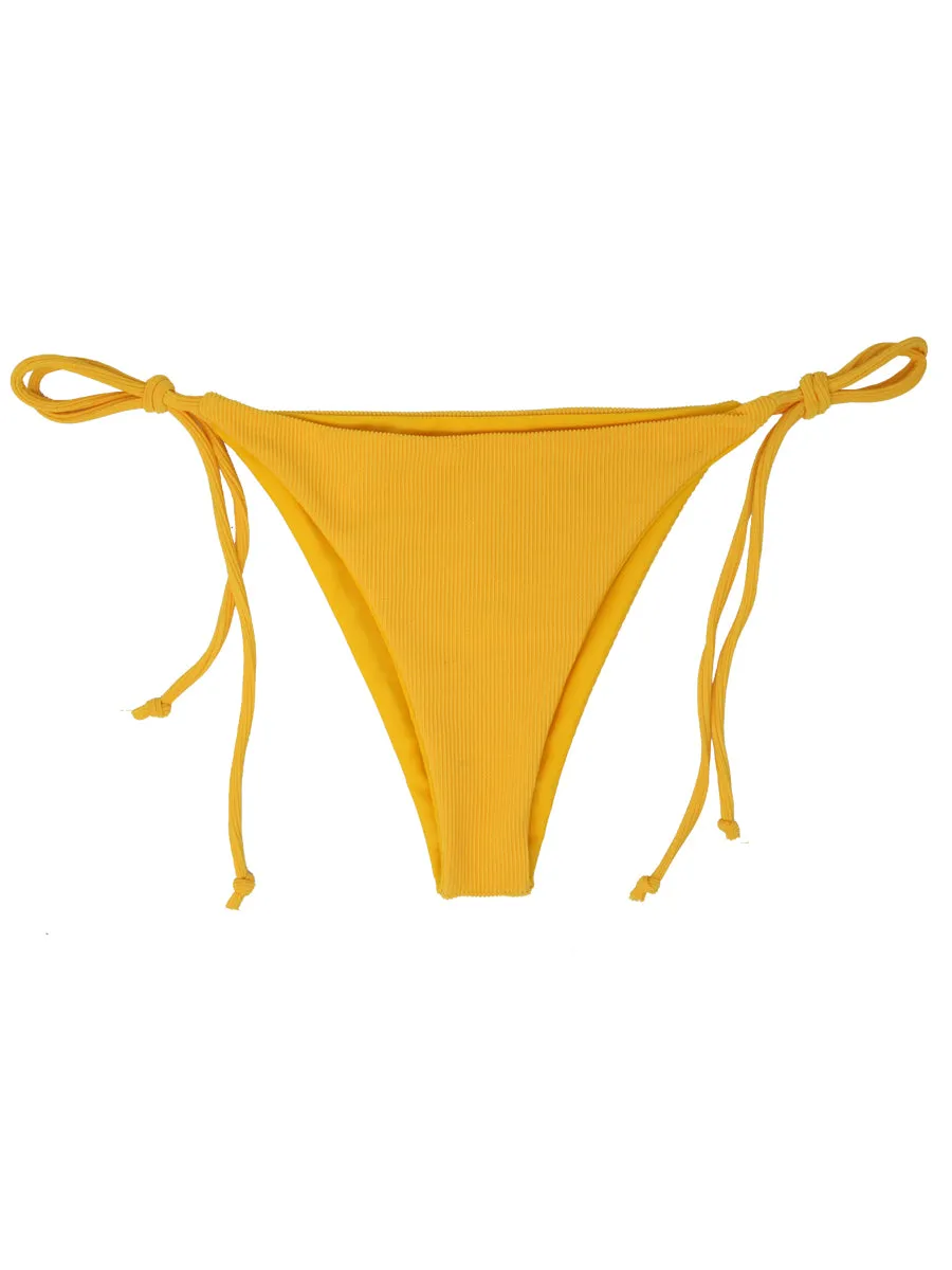 ARUN bottoms - Ribbed Yellow