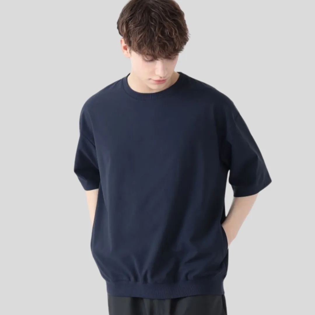 BEAMS  |Plain Cotton Short Sleeves T-Shirts