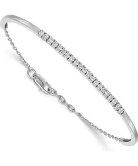 Belk & Co 3/4 ct. t.w. Diamond Bangle Bracelet in 14K White Gold