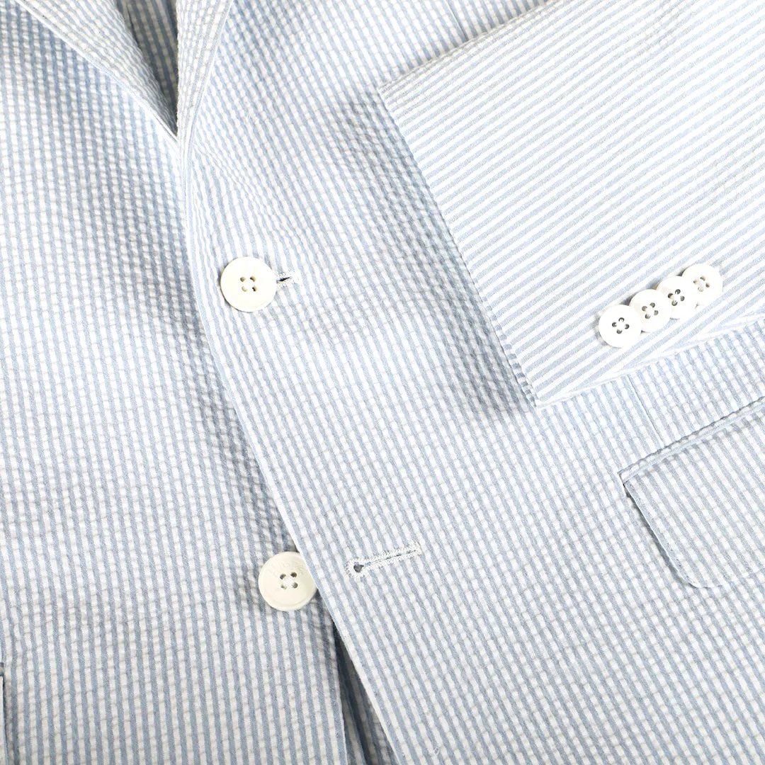 Blue Ice Seersucker Stretch Sport Coat | Seersucker Suit Separates