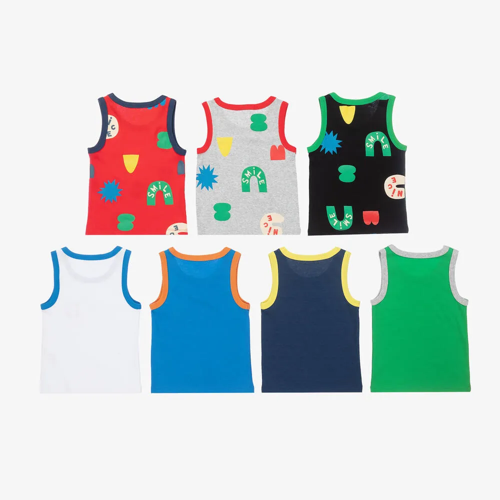 Boys Cotton Vests (7 Pack) 