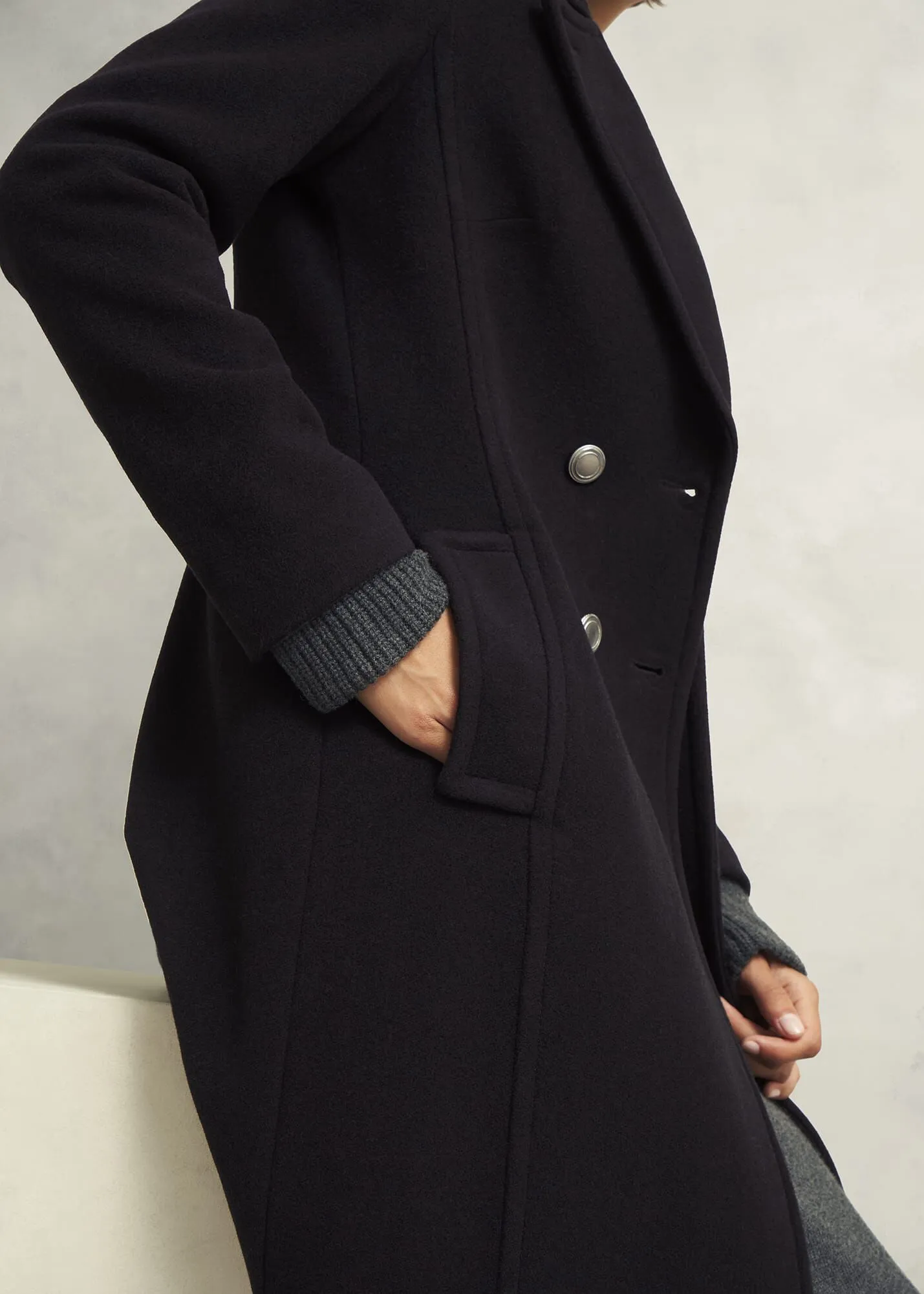 Brittany Wool Blend Coat 