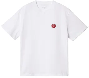 Carhartt WIP Womens Heart Patch T Shirt White