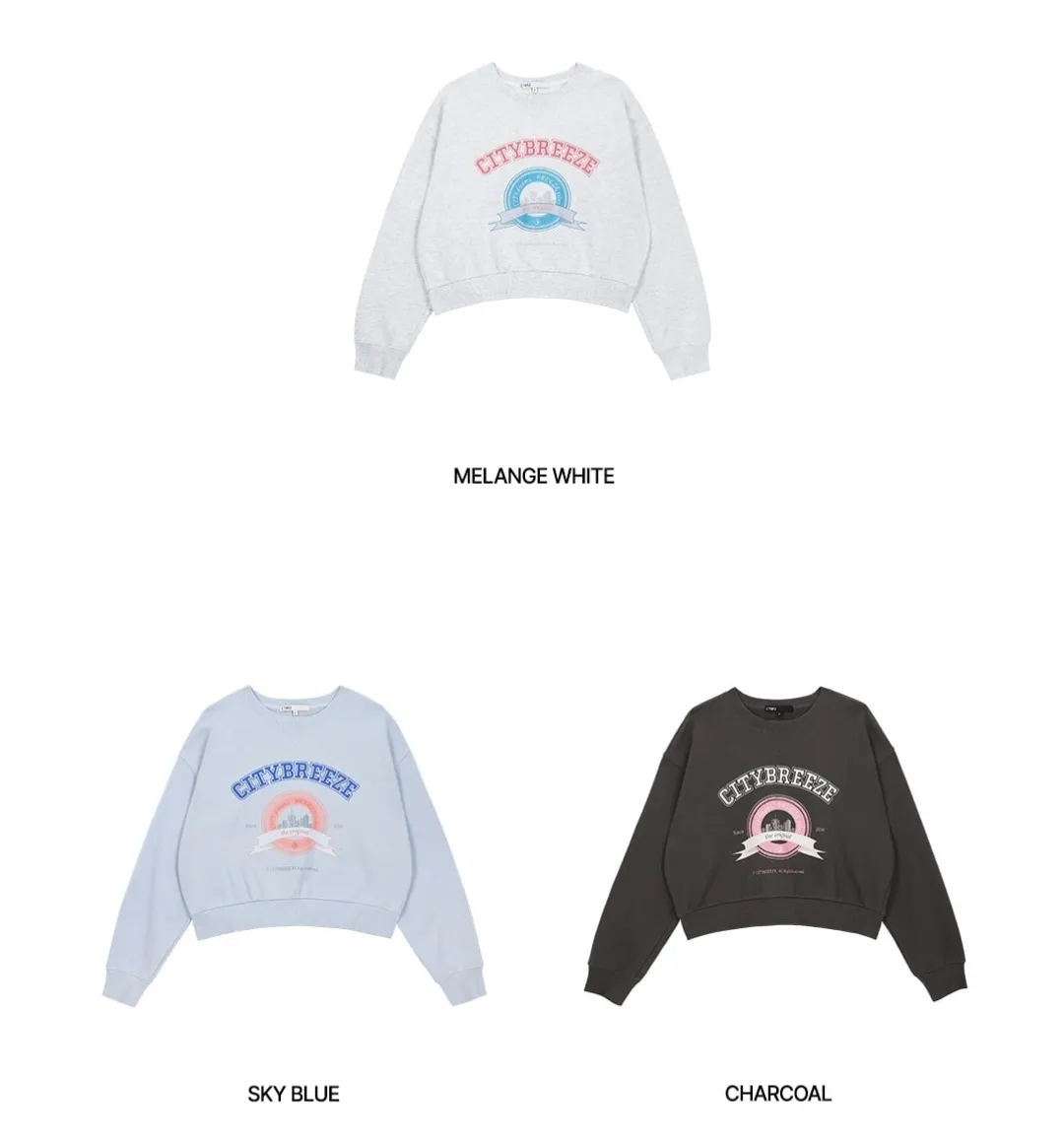 citybreeze  |Unisex Street Style Long Sleeves Cotton Logo Sweatshirts