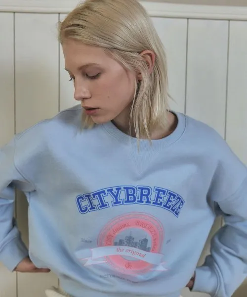 citybreeze  |Unisex Street Style Long Sleeves Cotton Logo Sweatshirts