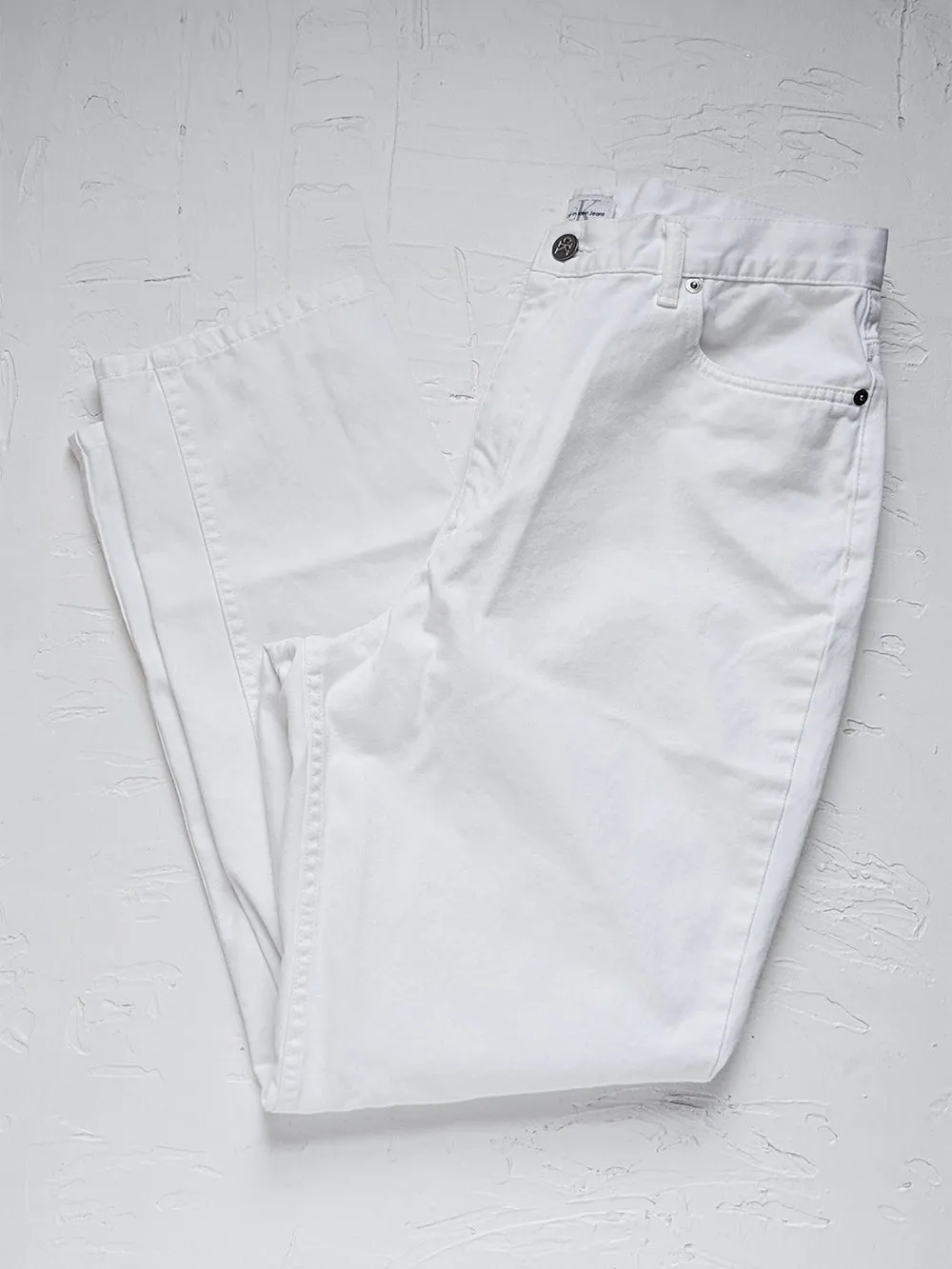 CK White High Rise Jeans