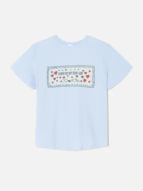 Classic Snoopy Love Tee - Baby Blue