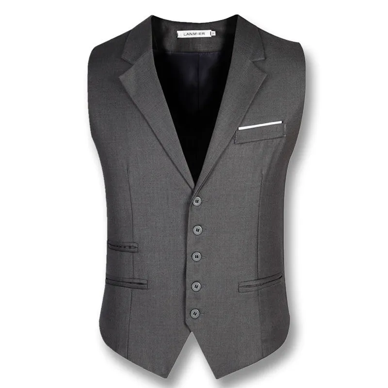 Colete Masculino Business Men Dress Vests Suit Vests SM6azers Jackets Men's Casual Slim Fit Large Size Waistcoats SM6