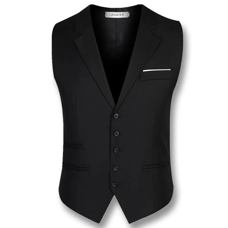 Colete Masculino Business Men Dress Vests Suit Vests SM6azers Jackets Men's Casual Slim Fit Large Size Waistcoats SM6