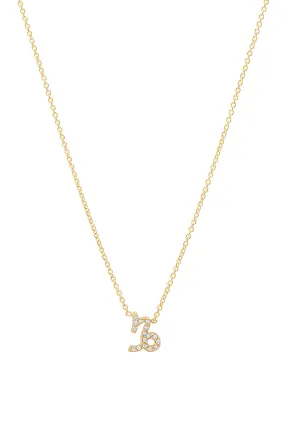 Diamond Capricorn Necklace