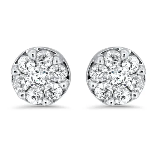 Diamond Cluster Earrings