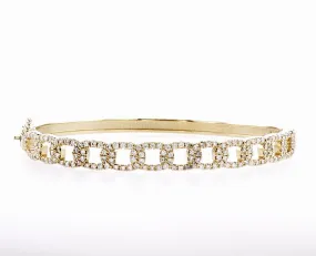 Diamond Cuban Link Bangle