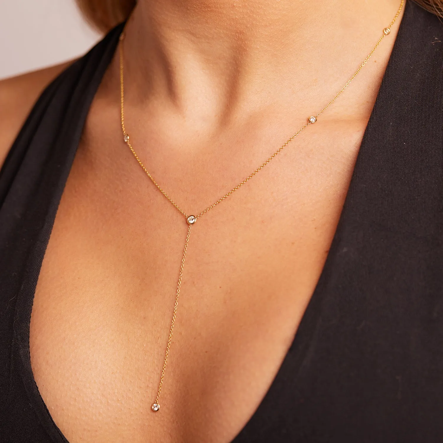 Diamond Lariat Necklace