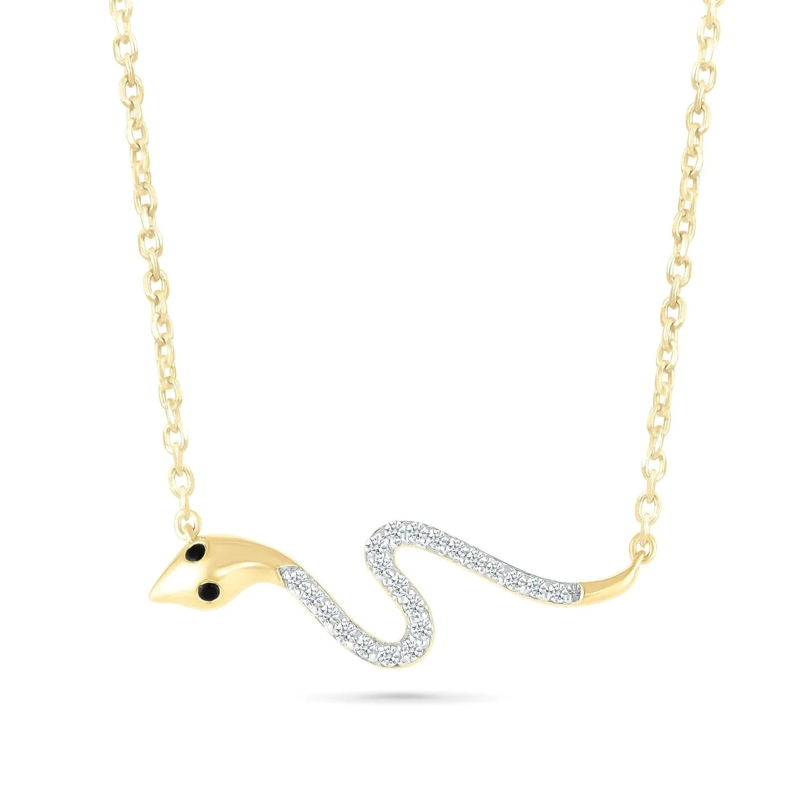 Diamond Snake Necklace