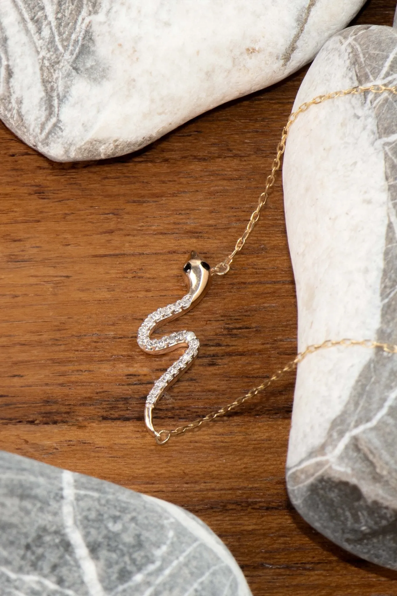 Diamond Snake Necklace