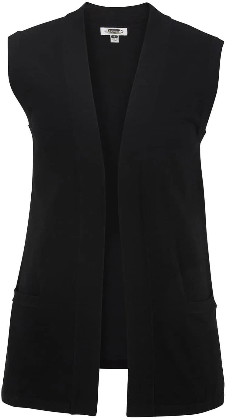 Edwards Ladies Open Cardigan Sweater Vest