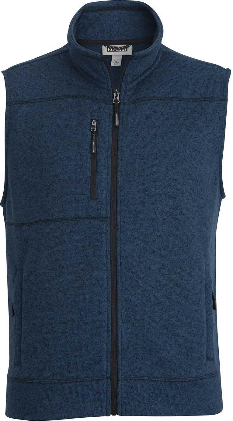 Edwards Mens Sweater Knit Fleece Vest