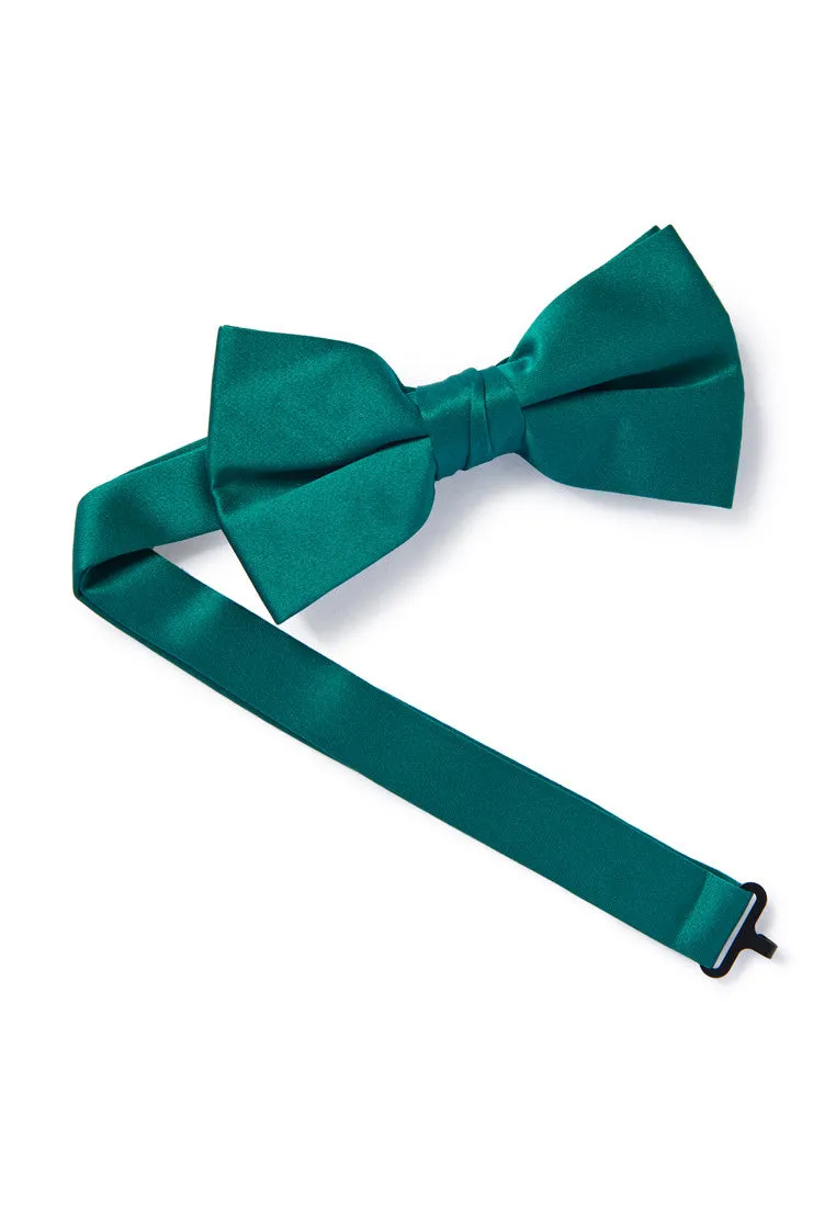 Emerald Green Satin Bow Tie