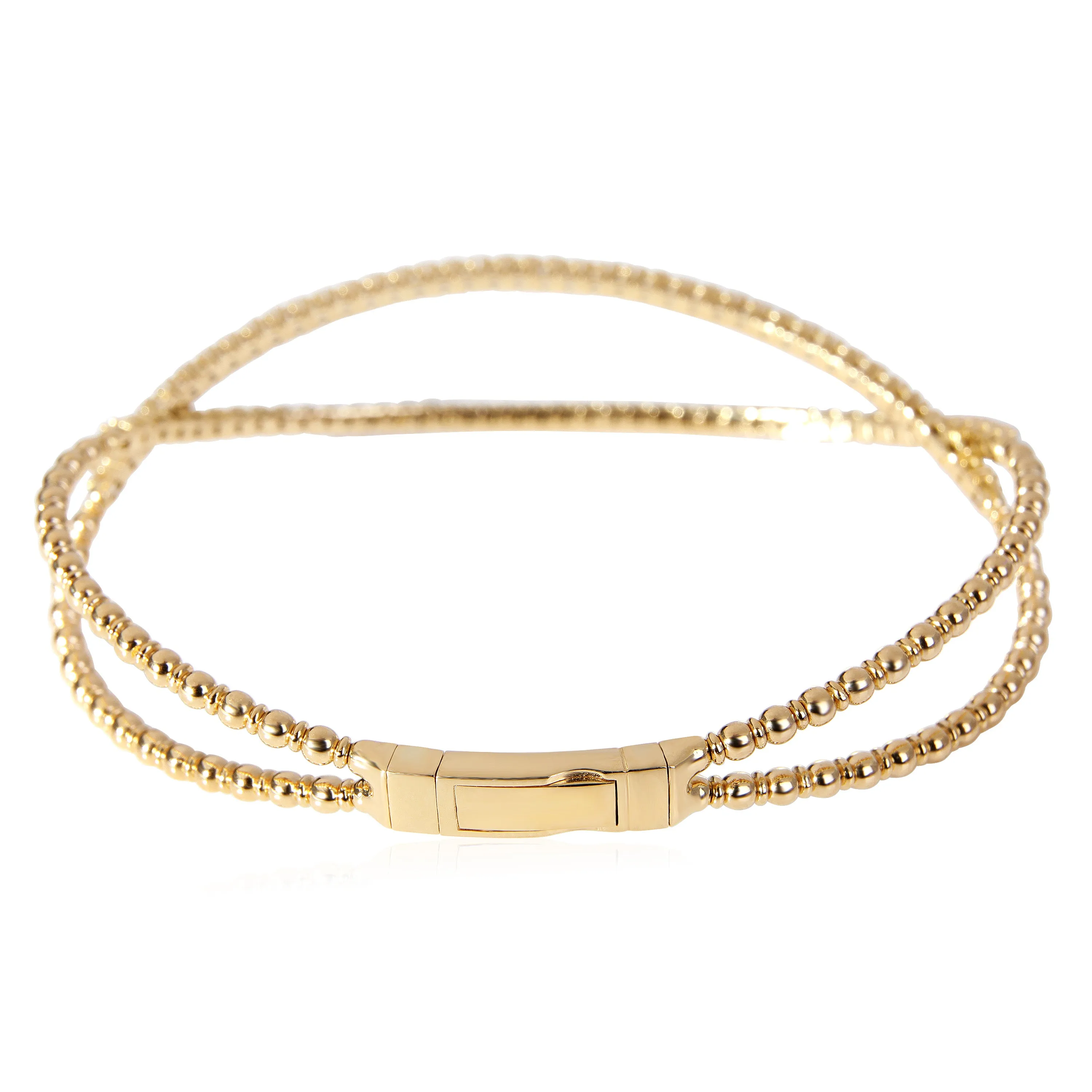 Flexible X Diamond Bangle in 18k Yellow Gold (1.10 CTW)