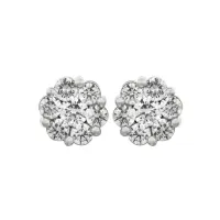 Flower Cluster Diamond Earrings