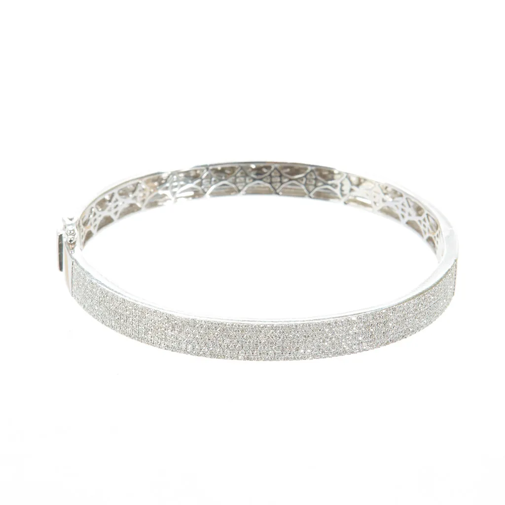 Frosted Diamond Bangle