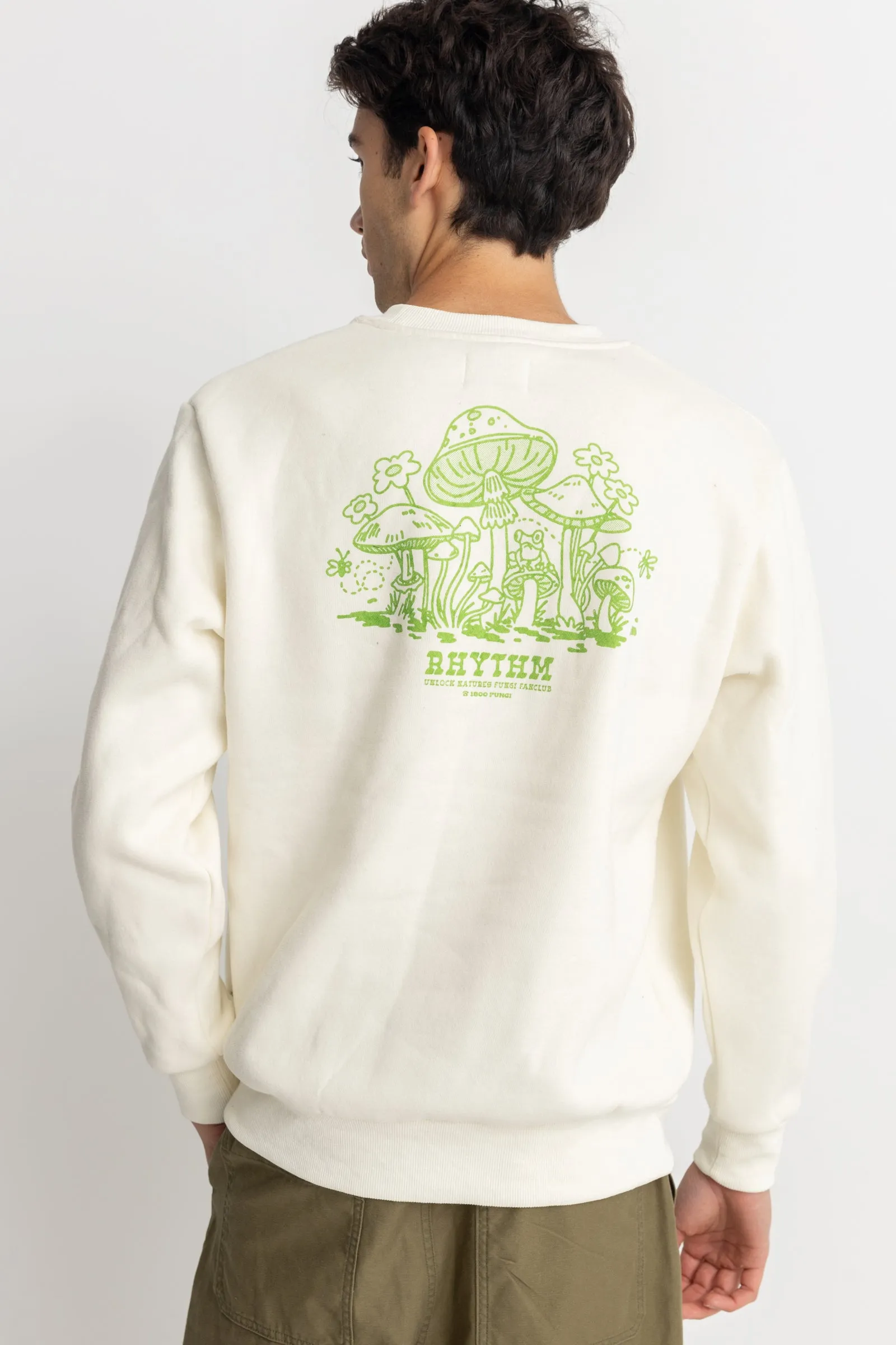 Fungi Fleece Crew Vintage White