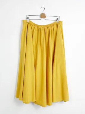 Golden Yellow Cotton Circle Skirt 36-40 Waist