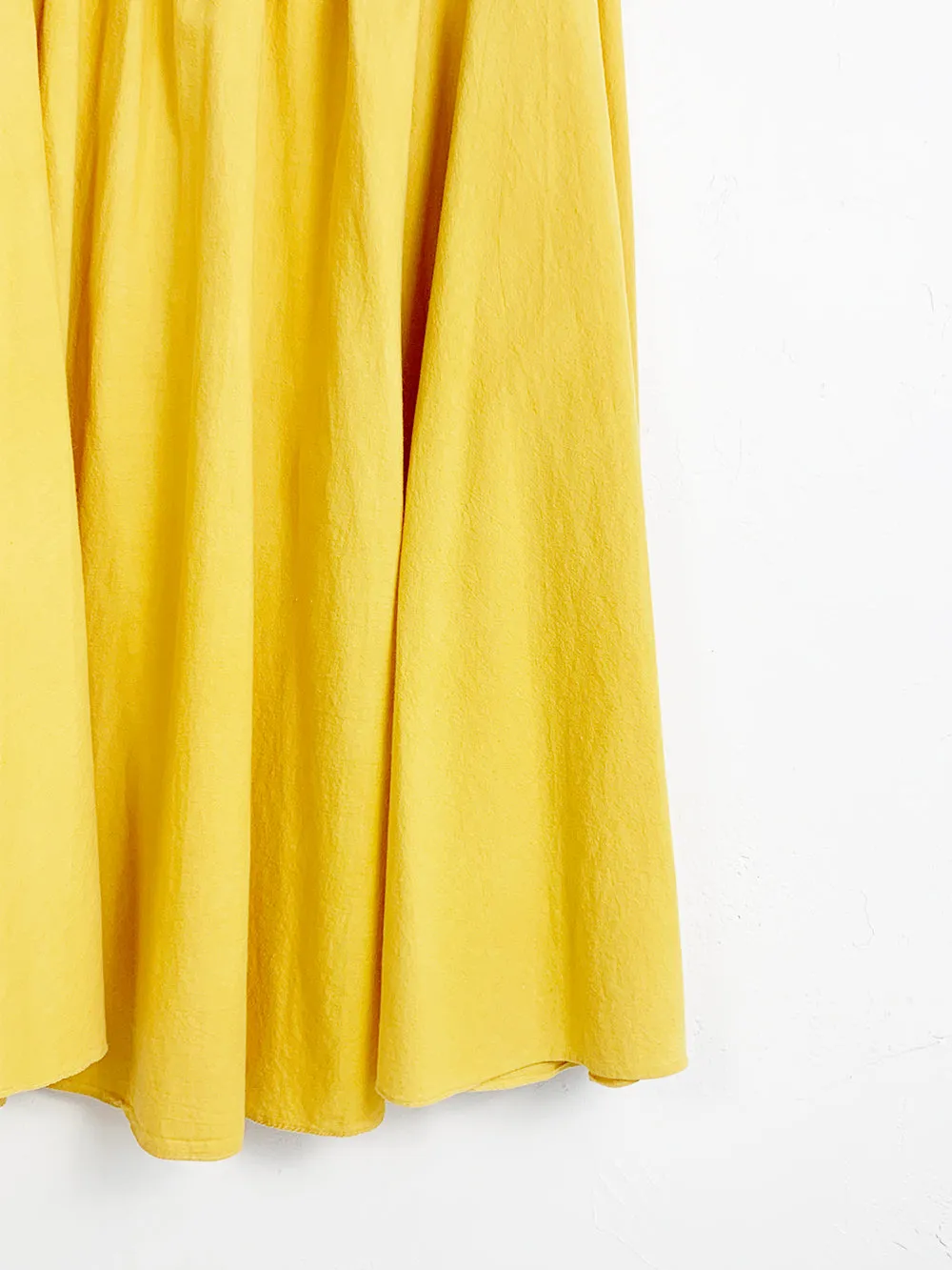 Golden Yellow Cotton Circle Skirt 36-40 Waist