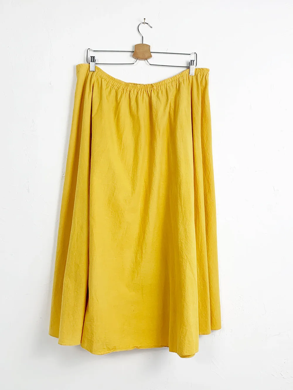 Golden Yellow Cotton Circle Skirt 36-40 Waist