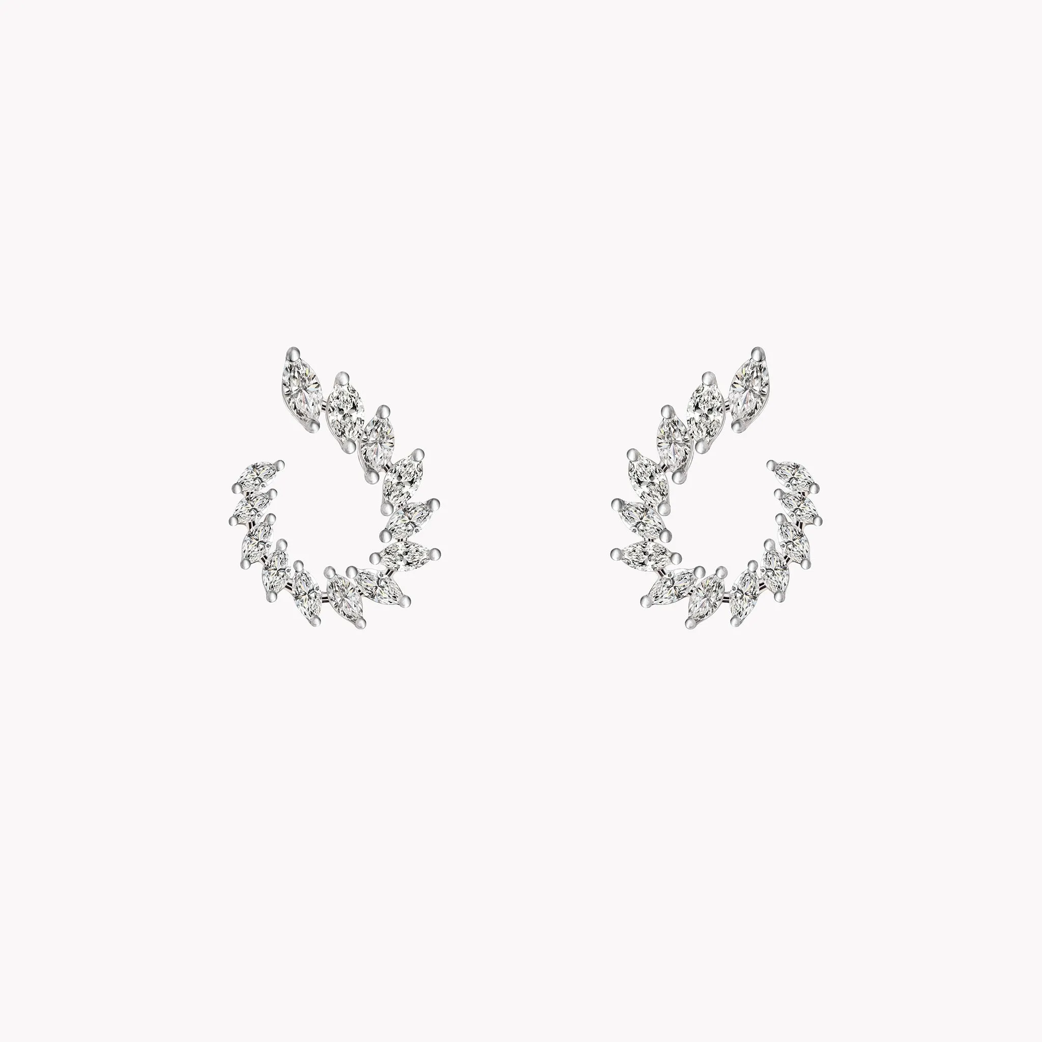 Graduated Marquise Diamond Earrings