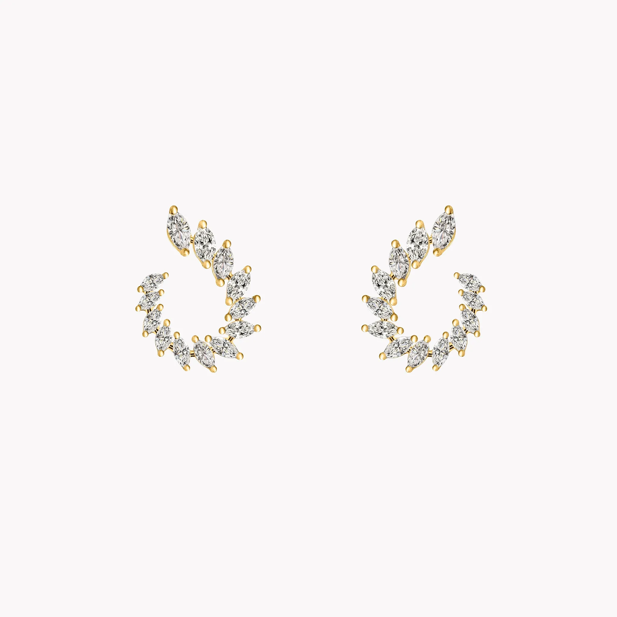 Graduated Marquise Diamond Earrings