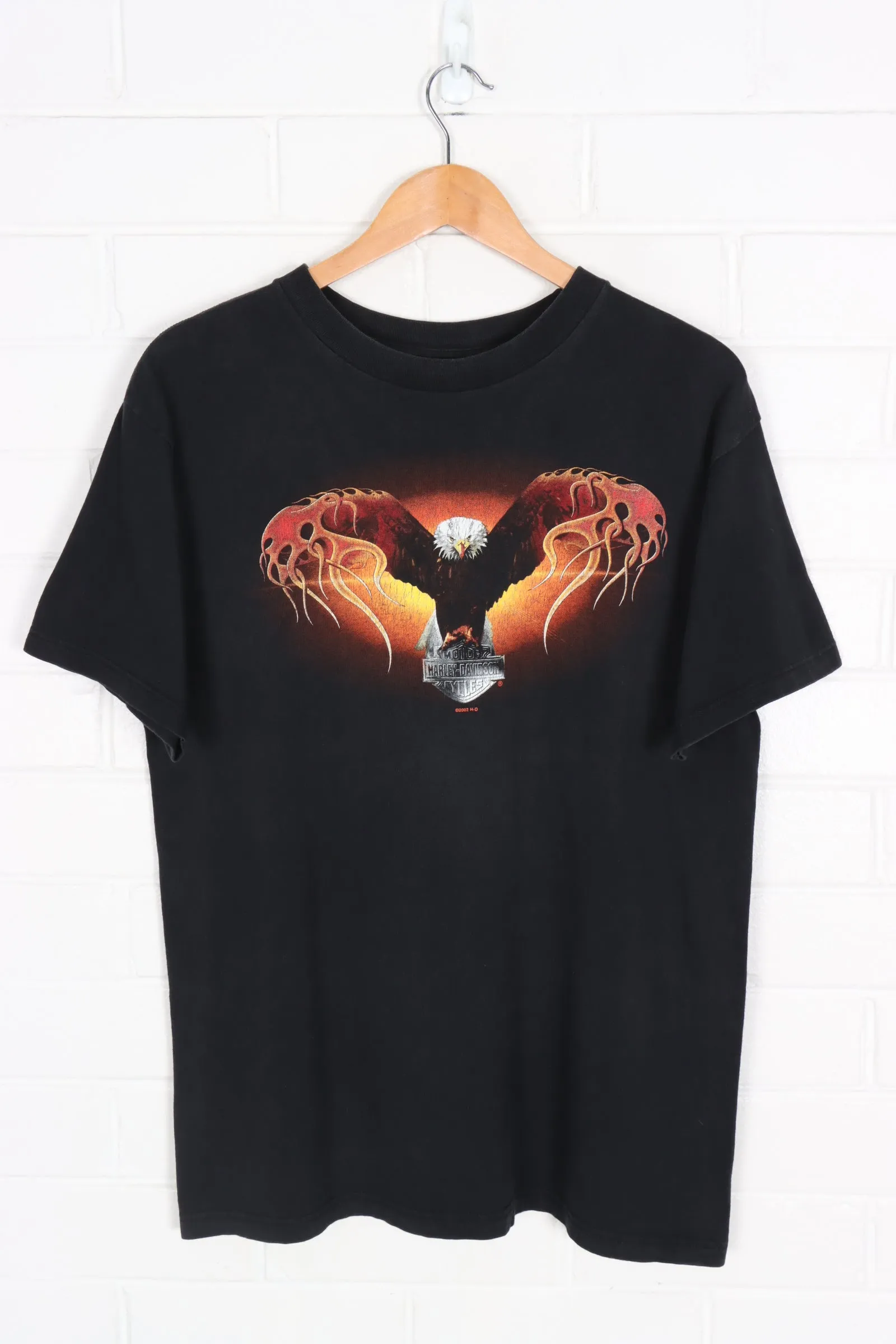 HARLEY DAVIDSON Eagle Flame Wings Indy West Tee (M-L)