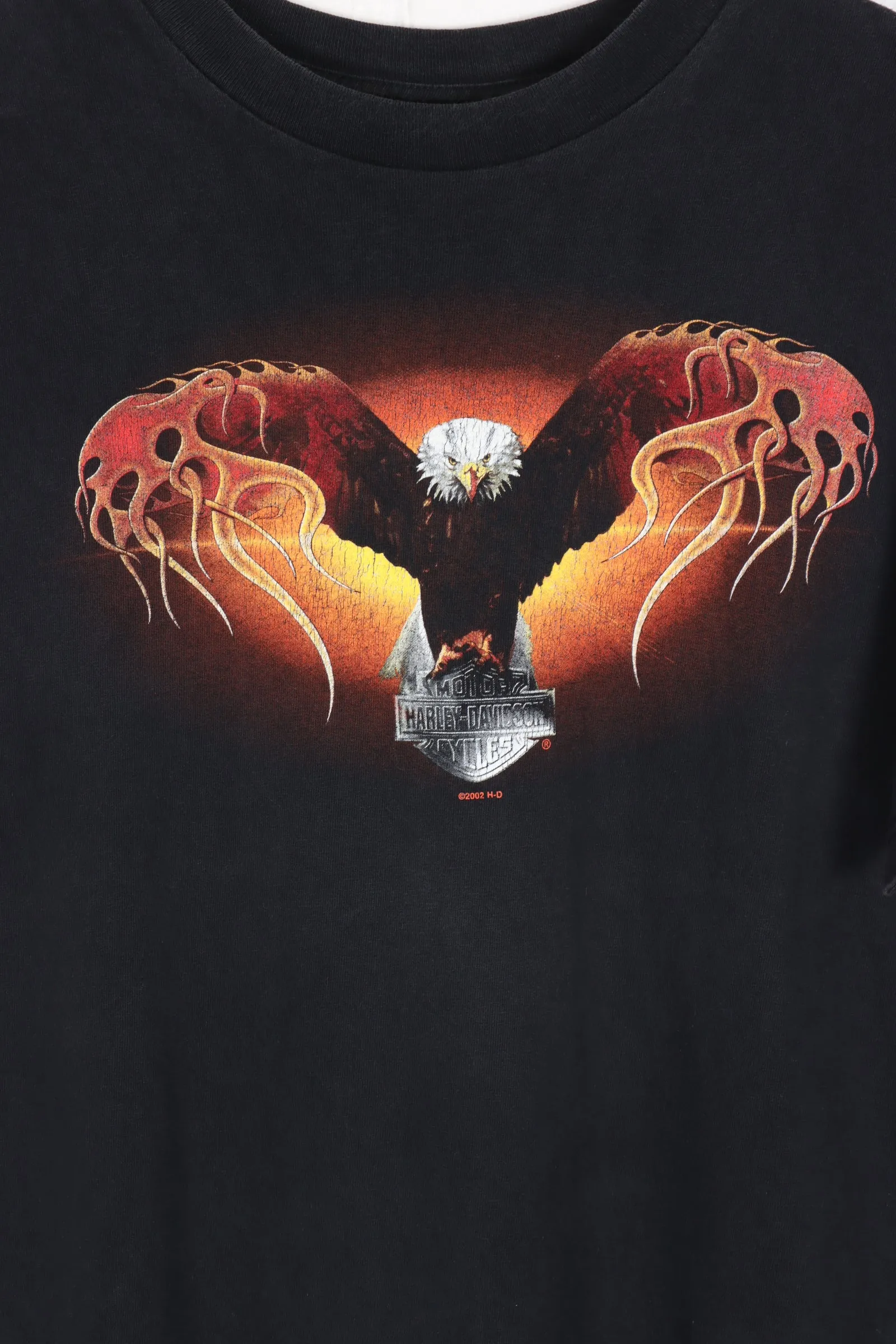 HARLEY DAVIDSON Eagle Flame Wings Indy West Tee (M-L)