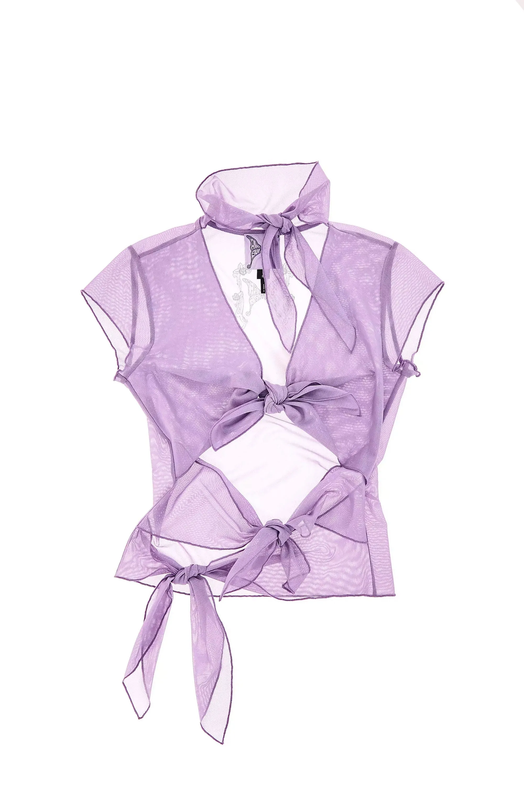 HEAVEN x ANNA SUI MESH TIES TOP