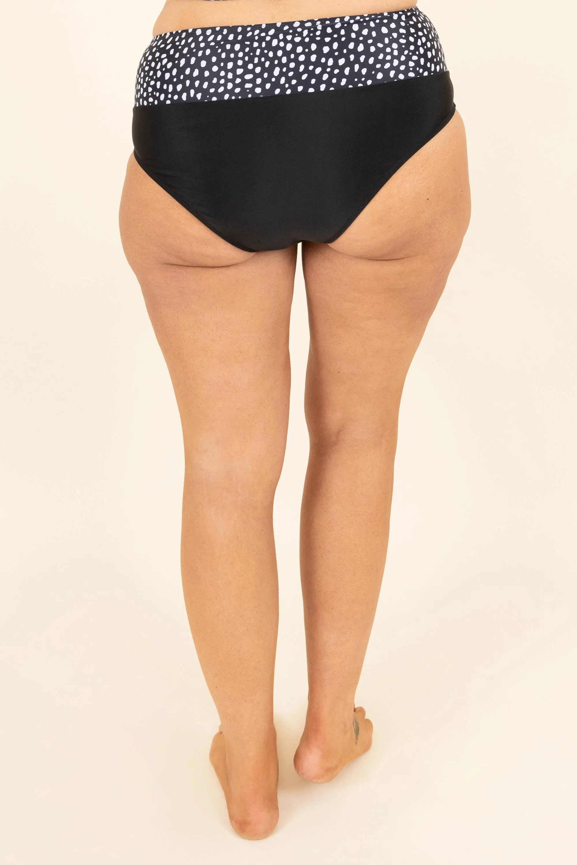 Hidden Islands Swim Bottom, Black/Dalmatian