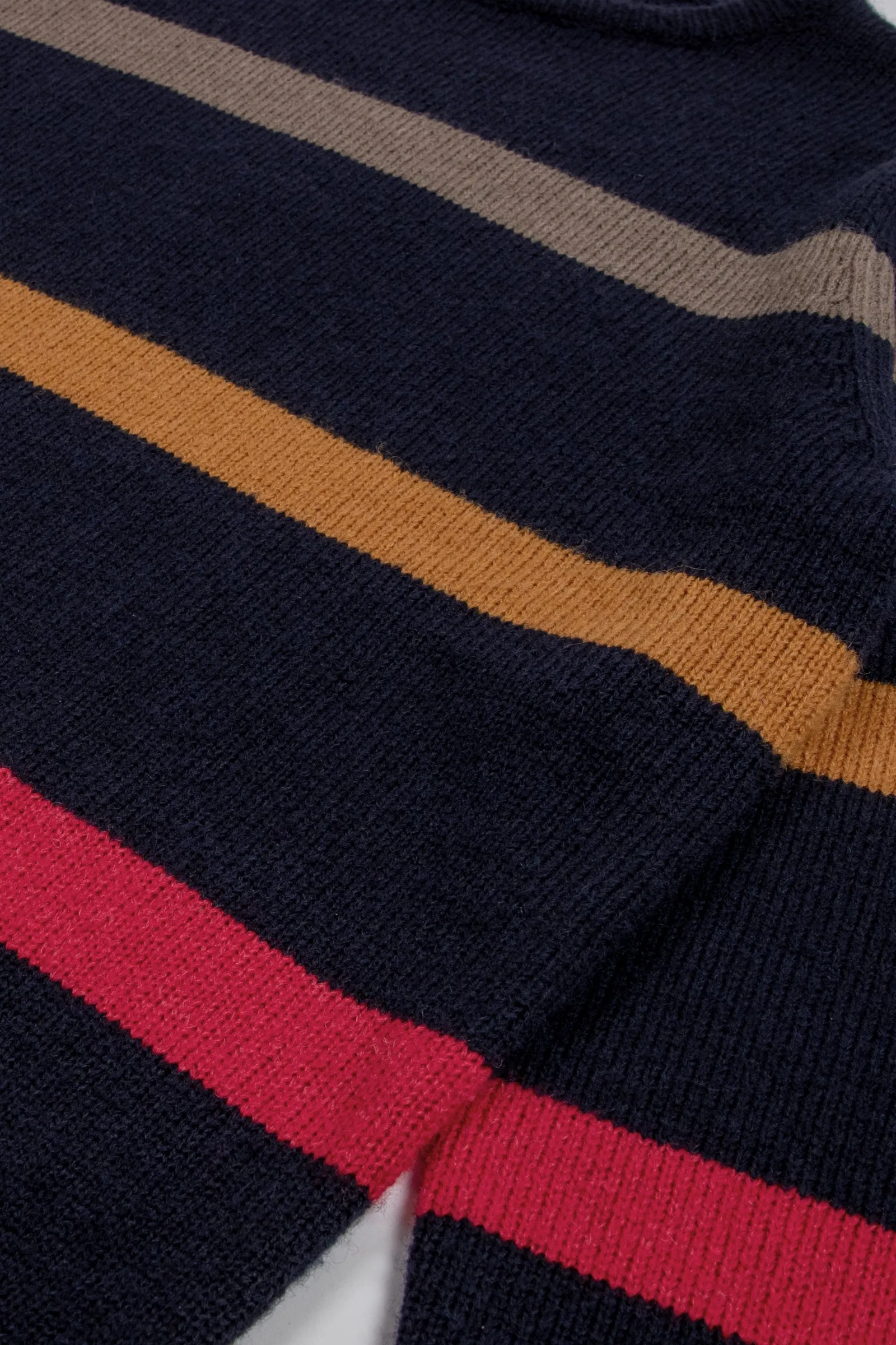 Holiday Stripe Knit Navy