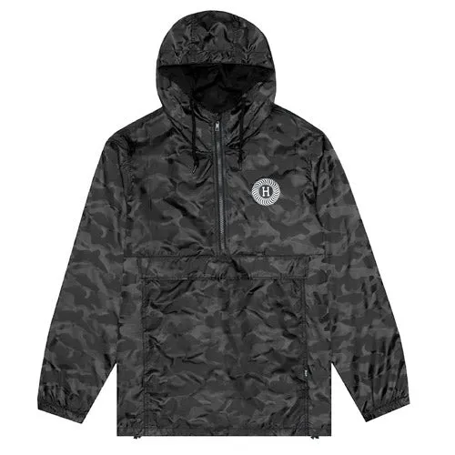 Huf x Spitfire PACKABLE ANORAK (Black)