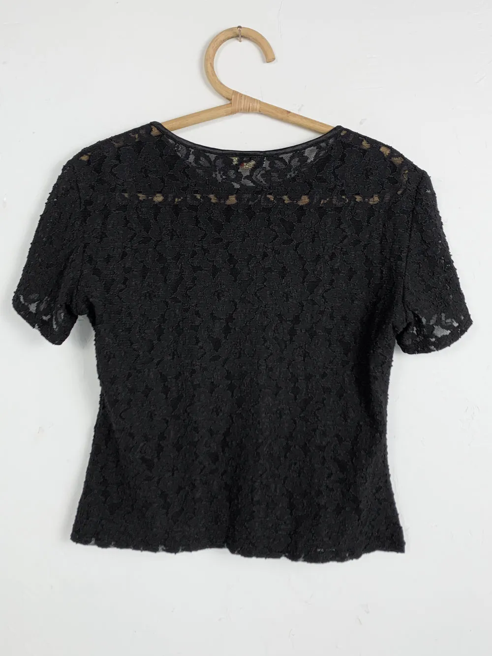 HuHu Black Lace TShirt