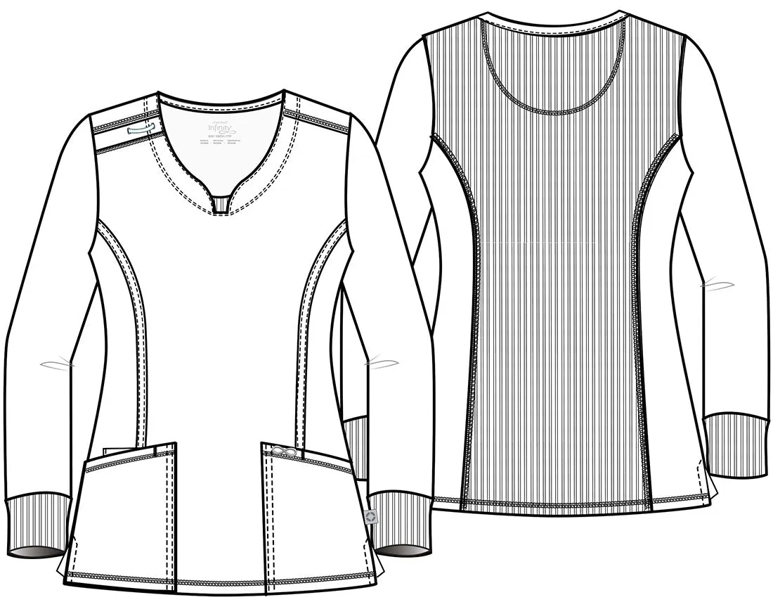 Infinity Long Sleeve V-Neck Tops