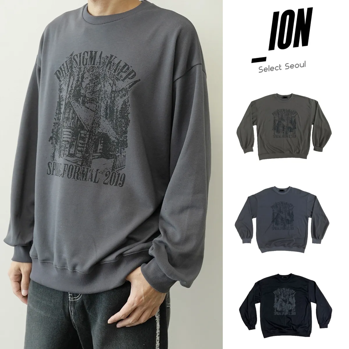 IONSEOUL  |Street Style Plain Logo T-Shirts