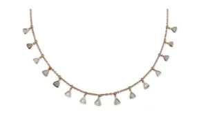 Jacquie Aiche Trillion Diamond Shaker Necklace