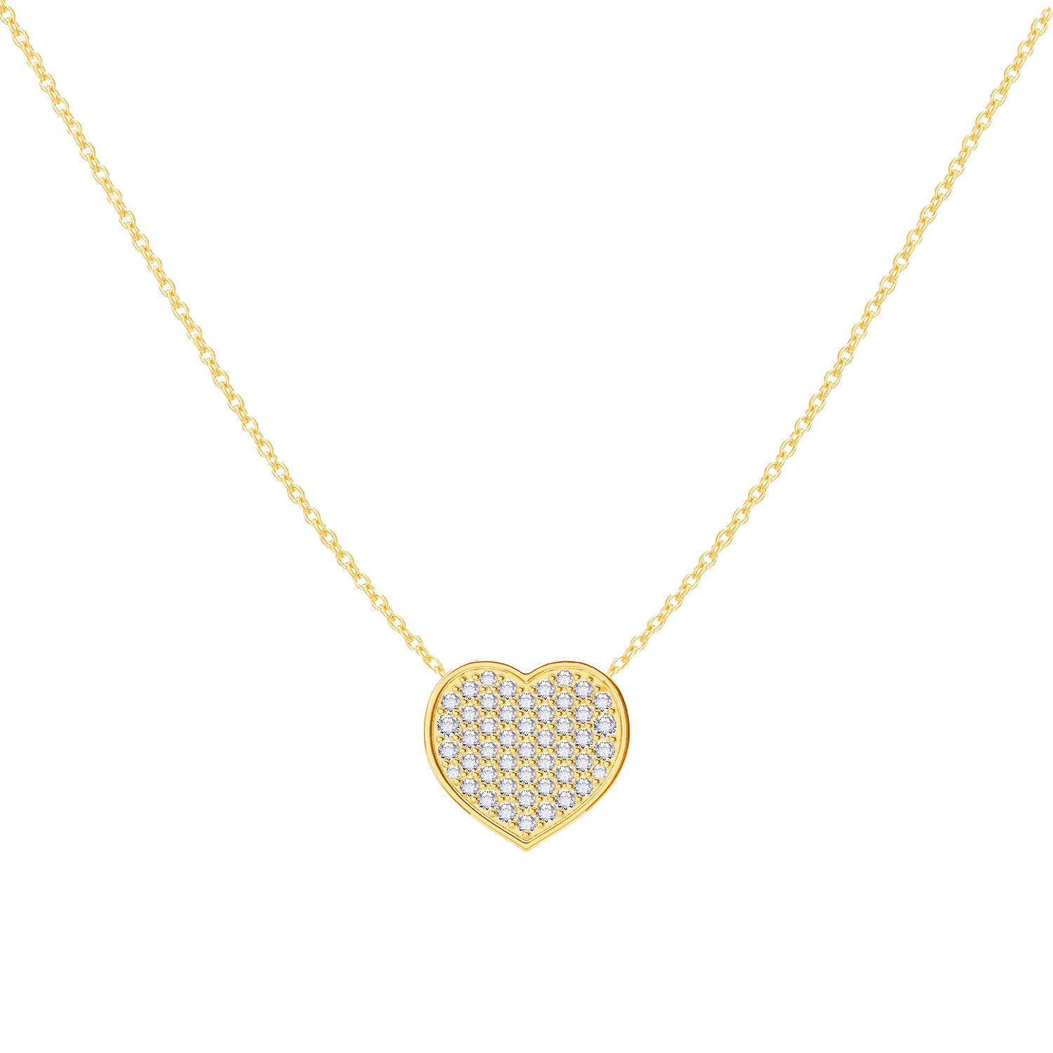 Kids Diamond Heart Necklace