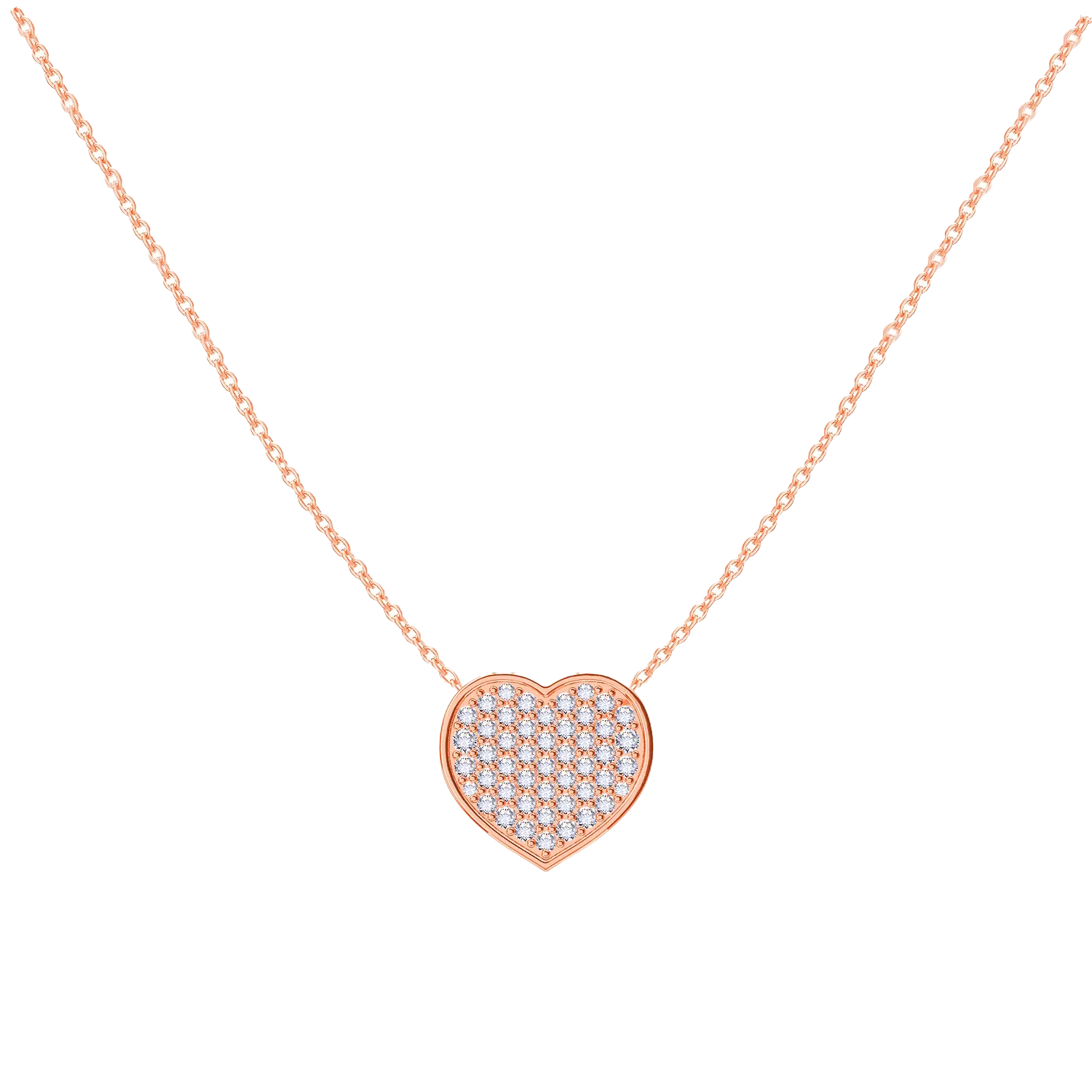 Kids Diamond Heart Necklace