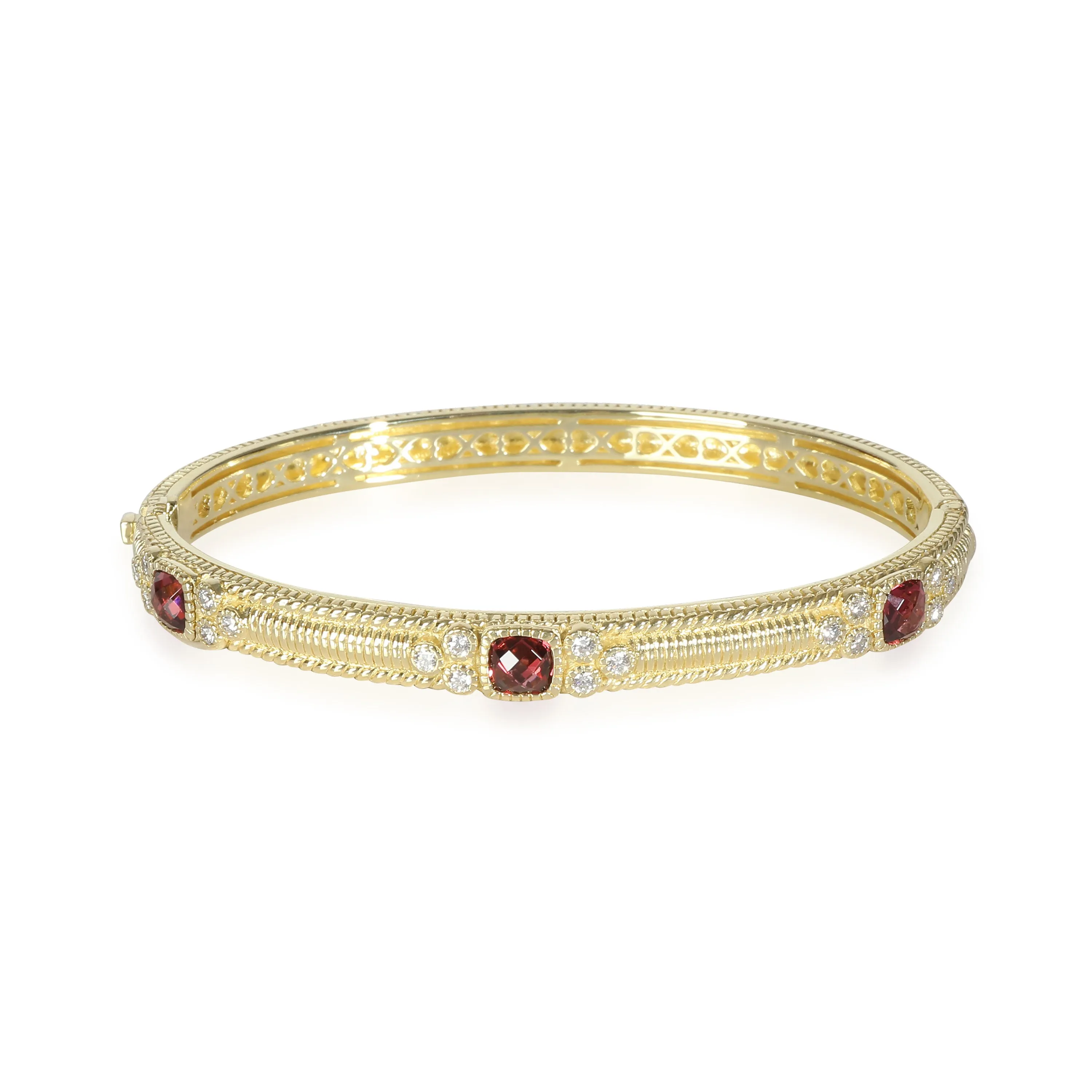 La Petite Tourmaline Diamond Bangle in 18k Yellow Gold 0.3 CTW